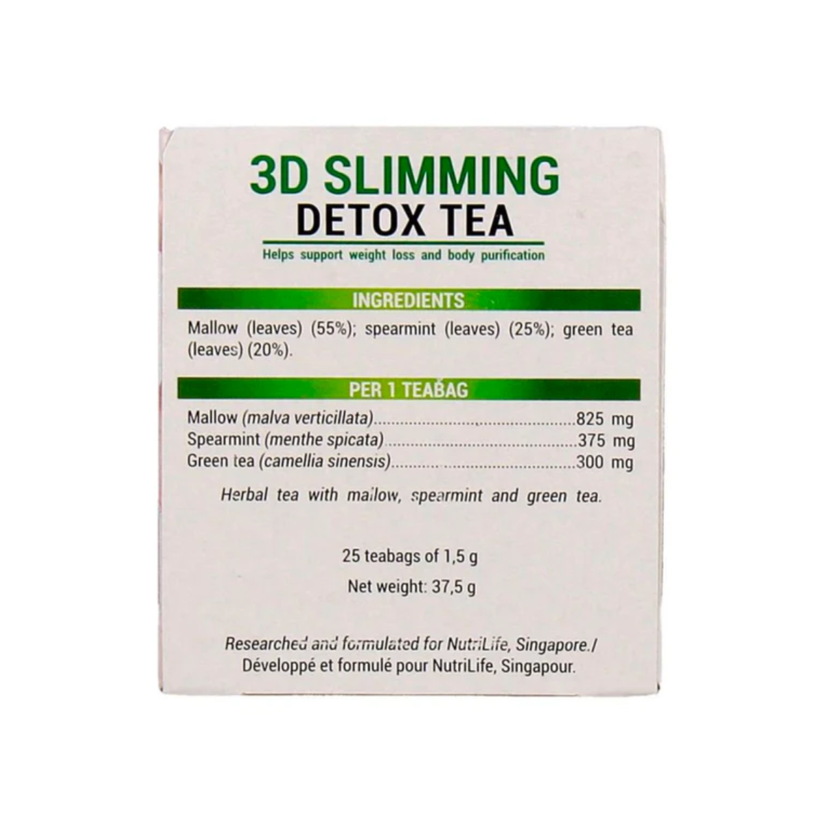 Buy NutriLife 3D Slimming Detox Tea NutriLife