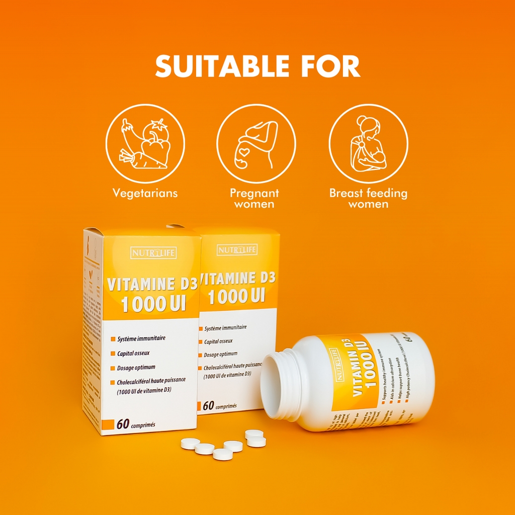 Vitamin D3 1000IU 60 tablets | NutriLife